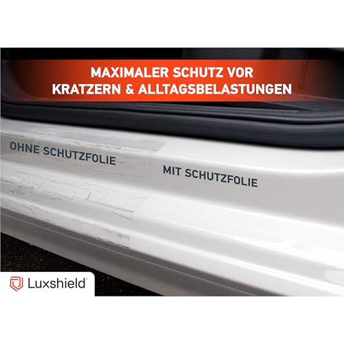 Protection seuil de porte Porsche Macan 2 transparent et invisible contre les rayures Luxshield - 7