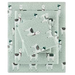 Sleep Philosophy Cozy Flannel Sheets 100% Cotton, Queen Sheet Set, 4 Piece
