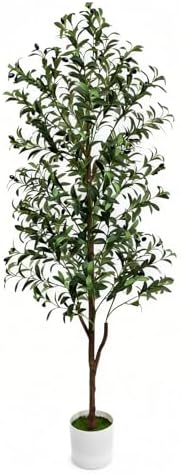 Olive Tree Olive Trees Artificial Indoor 6FT Faux Olive Tree with...