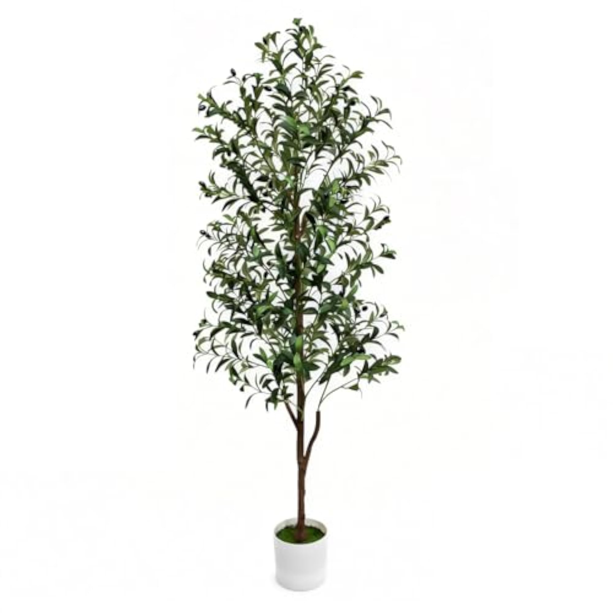 6FT Artificial Olive Tree Indoor Plant, Realistic Faux Decor