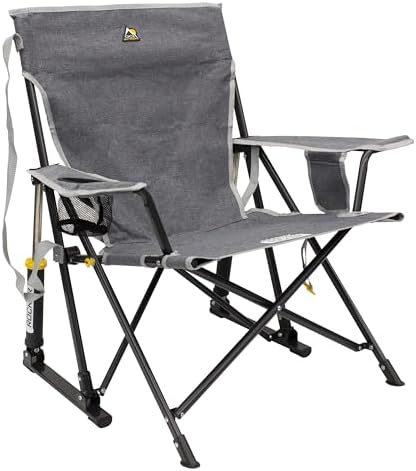 GCI OUTDOOR Kickback Rocker Outdoor Rocking Chair with Drink Holder