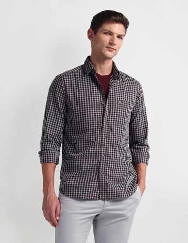 Image of Arrow Men's Cotton Solid Slim Fit Shirt