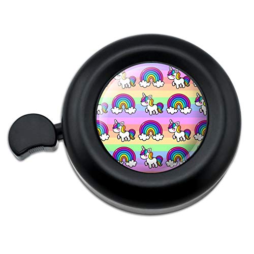 GRAPHICS & MORE Cute Kawaii Rainbow Unicorn Pattern Bicycle Handlebar Bike Bell