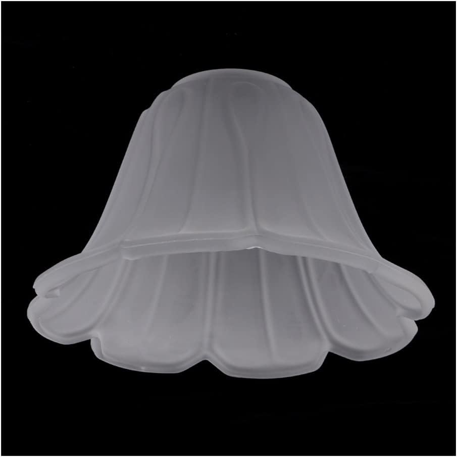 Lamp Shade Light Cover Frosted White Glass Flower Petal Replacement Shades 4 Styles Pick Replacement (Color : 2)