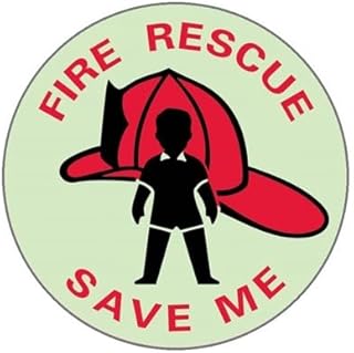 FIRE RESCUE PEOPLE LOCATOR Window Sign Exit & Fire Emergency Signs Fire & Exit Signs 12-Inch Circular Round Metal Tin Sign - Warning & Safety First (C2724)