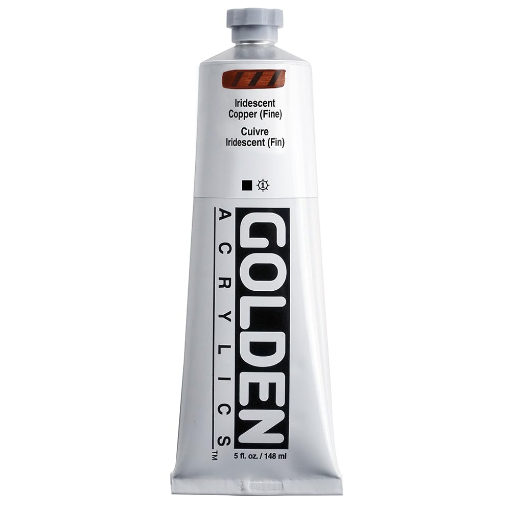 Acrylique corps lourd cuivre au fini irisé 150ml pour atelier d'art