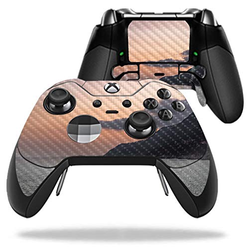MightySkins Carbon Fiber Skin for Microsoft Xbox One Elite Controller - Hillside View | Protective, Durable Textured Carbon Fiber Finish | Easy to Apply, Remove, and Change Styles | Made in The USA