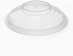 Tampa Protetora para Micro-ondas 26 cm Premium — Livre de BPA, Anti-Respingo, com Respiro de Vapor e Alça — Tampa Transparente Reutilizável para Aquecer Alimentos