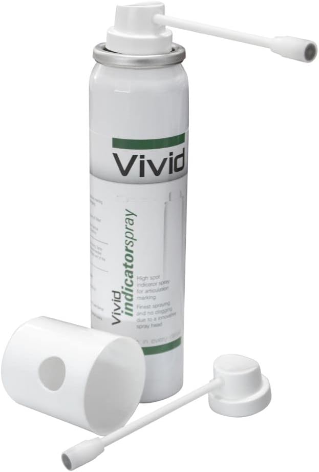 Vivid Indicator Spray - for Articulation Making with Innovative Spray Heads Avoids Clogging