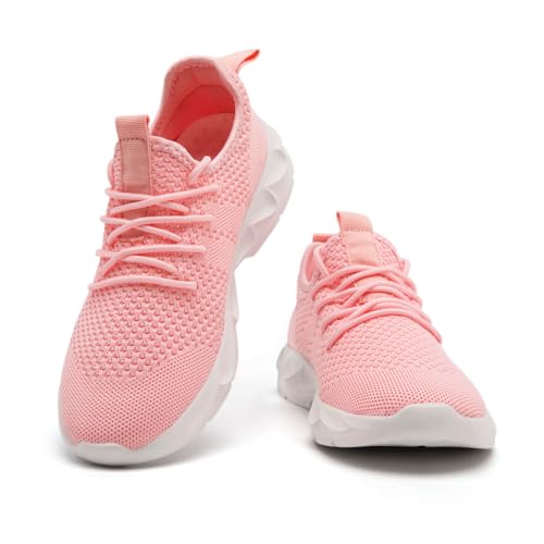 Image of Womens Walking Shoes Slip on Running Tennis Sneakers Non Slip Workout Athletic Gym Sports Breathable Mesh Lightweight Comfortable Fashion Casual Soft Sole
