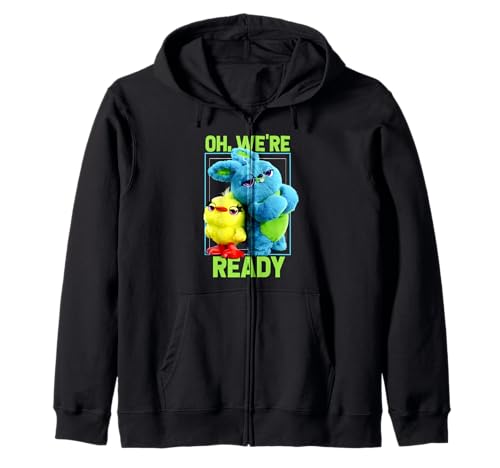 Toy Story 4 Ducky & Bunny hoodie zippé parfait pour les soirées cinéma en famille