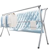 Wall Mounted Collapsible Drying Rack - Stainless Steel Foldable Laundry Rack, Space Saver