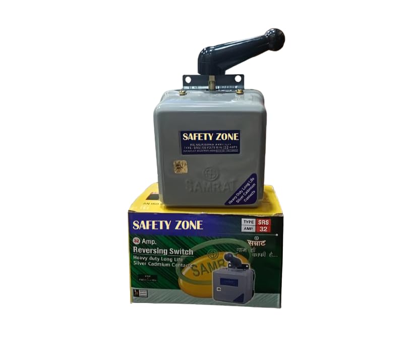 Reversing switch Forward L.T. Control switch 32Amp 500v~50Hz Use for: lath machin dril machine power press injection moulding machine changeover for genset & other industrial machine-image-8