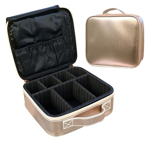 House of Quirk Makeup Cosmetic Storage Case with Adjustable