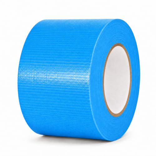 Image of GGR Supplies CDT-36 Industrial Grade Cloth Duct Tape, Sky Blue 4 Inch x 60 Yards, Waterproof UV Resistant Heavy Duty, Clean Removal with No Sticky Residue for Repairs, Packaging, and Bundling