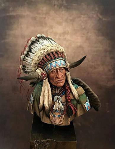 Figura de resina Ancient Leader of The Plains Man 1:10 miniatura 1