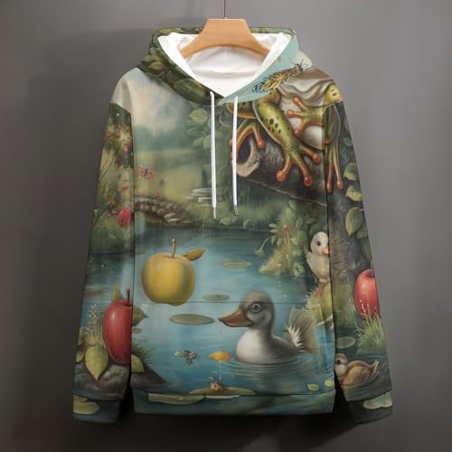 Sweat à capuche fruit grenouille taille S pour ne plus sacrifier le style au confort