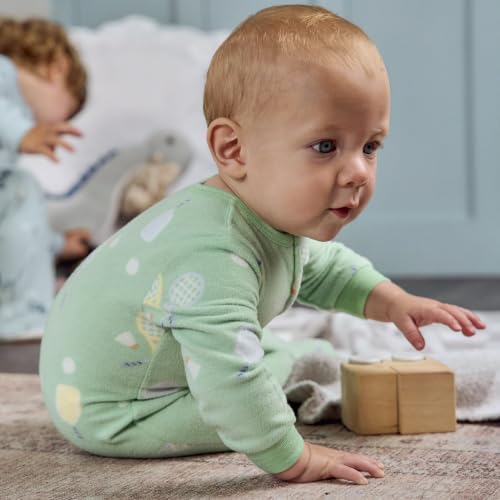 Image of Gerber Baby Boys & Girls 3-Pack Fleece Footed Pajamas