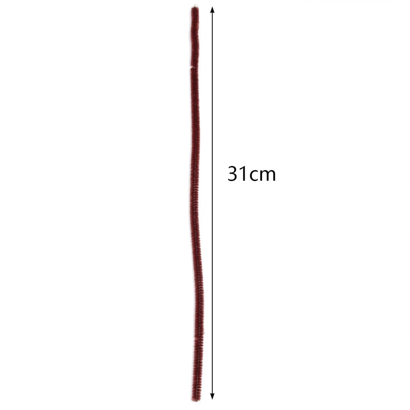 TGDGFKIAS Cure-pipes pour loisirs créatifs, Cure-pipes tiges chenille 30 cm paquet de 100 fournitures d'artisanat multicolores(Red Flash)