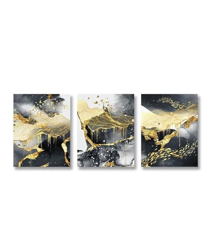 Impression de luxe dorée affiche pour salon tableau déco nature sur toile