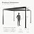 EO Living 10' x 12' Outdoor Aluminum Louvered Pergola with Adjustable Roof & Gutter System, Aluminum Hardtop Gazebo with Privacy Curtains & Mosquito Netting for Patio, Deck, Garden, Yard