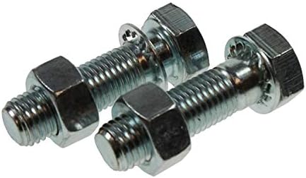 Maypole M16 55mm Length Towball Nuts And Bolts. High Tensile Strength Steel & Shake-proof Washers Perfect For Secure Tow Ball Installation. Zinc Plated Bolts. UK & EU Approved
