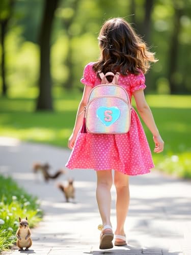 Mini Backpack for Girls Teens, Cute Kids Small Heart Backpack Purse Gift2
