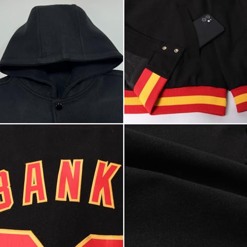 Custom Hoodie Baseball Jackets Personalized Varsity Letterman Jackets Stitched Name Number Logo for Men Women Youth4