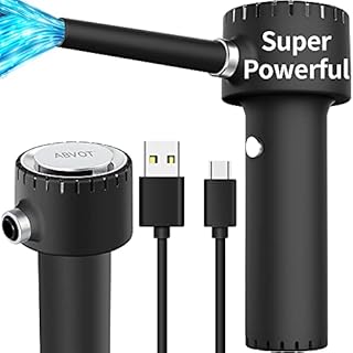 Compressed Air Duster, Electronic Air Duster, Portable 40000 RPM Cordless Dust Blower, 6000mAh Battery Air Can Duster, Powerful Computer Keyboard Cleaning Air Spray, Rechargeable Electric Canned Air