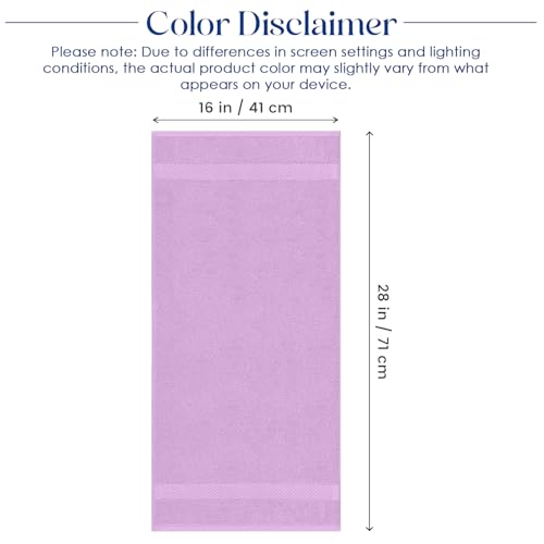 Image of DAN RIVER 6-Pack Premium Hand Towels (16x28 Inches) - 100% Cotton, Ultra Soft, Lightweight, Highly Absorbent Towels for Bathroom, Spa, Gym, Salon, Hotel, and Travel - Lavender