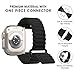 WINGLE Magnetic Silicone Band for Apple Watch Bands Ultra 2 Band for Men Ultra 49mm 46mm 45mm 44mm 42mm Series 10 9 8 7, Sport Strong Magnets Strap for iWatch SE 6 5 4 3 2 1 Women, Black