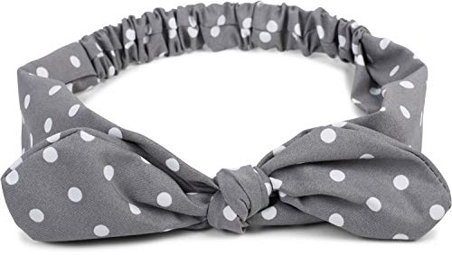 styleBREAKER women hairband with polka dots pattern, flexible bow and elastic, hairband, headband, pin-up