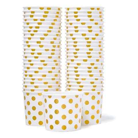 MATICAN 50-Count Disposable Ice Cream Cups Cover