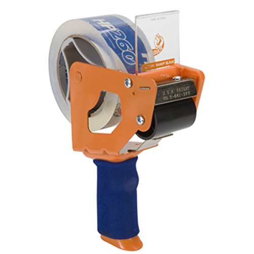 Image of Duck High Performance Clear Packing Tape with BladeSafe Dispenser -Tape Gun with HP260 Strong Packaging Tape for Shipping,Moving, Mailing & Boxes-3 inch Core, 1.88 inch x 60 Yards, Clear (1078566)(Pack of 6)