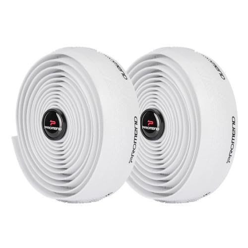 ZPZEZT Bike Handlebar Tape Silicone Anti-Slip (Set of 2) - Enhance Your Bike Grip with These Bicycle Handle bar Tape - Wrap Your Bike for an Awesome Comfortable Ride (White)