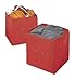 Whitmor Collapsible Fabric Cubes, Set of 2, Red