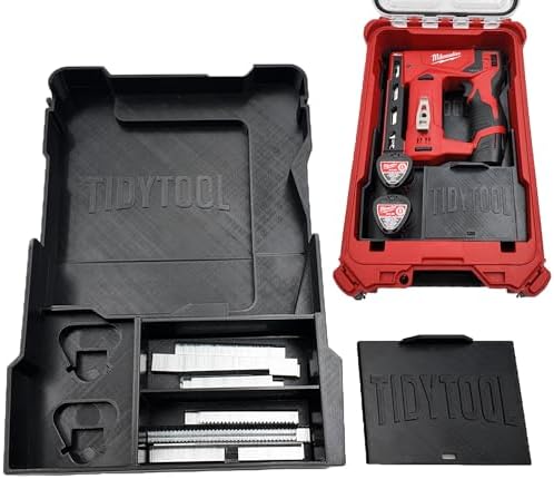 Tidy Tool M12 Stapler Liner for Milwaukee Packout Compact Organizer