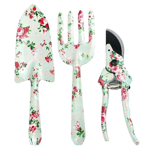 Set de herramientas de jardín para mujer 3 piezas miniatura 1