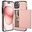 GFRGTFHYT For IPhone 16 Plus Wallet Case With Card Holder Hybrid Dual Layer Slide Hidden Pocket IDs Credit Cards Heavy Duty Shockproof Protective Phone Case For IPhone 16 Plus 6.7" 2024 - View #7