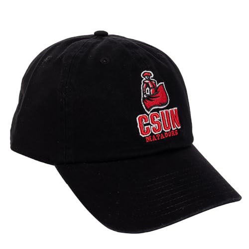 Gorra bordada CSUN baseball ajustable negra miniatura 1