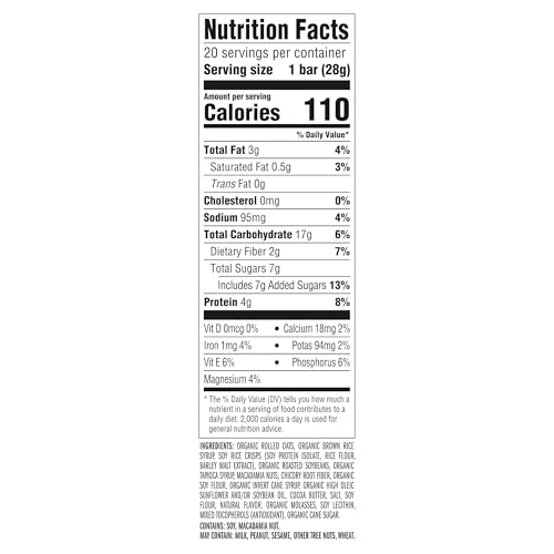 CLIF BAR Minis - White Chocolate Macadamia Nut Flavor - Made with Organic Oats - 4g Protein - Non-GMO - Plant Based - Snack-Size Energy Bars - 0.99 oz. (20 Pack)