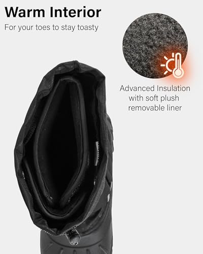 Ice Fields Darrell Men's Winter Snow Boots, Insulated, Warm, Waterproof Shell3