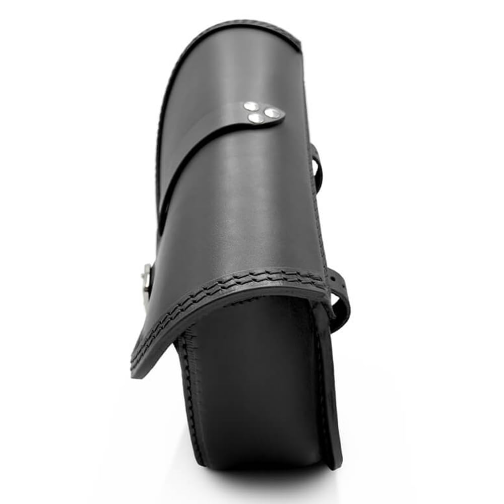 ends cuoio Borsa Laterale Moto in Vero Cuoio, Borsa Laterale Forcella Moto compatibile con Modelli Harley Davidson Softail, Apertura Rapida Magnetica - 100% Made in Italy