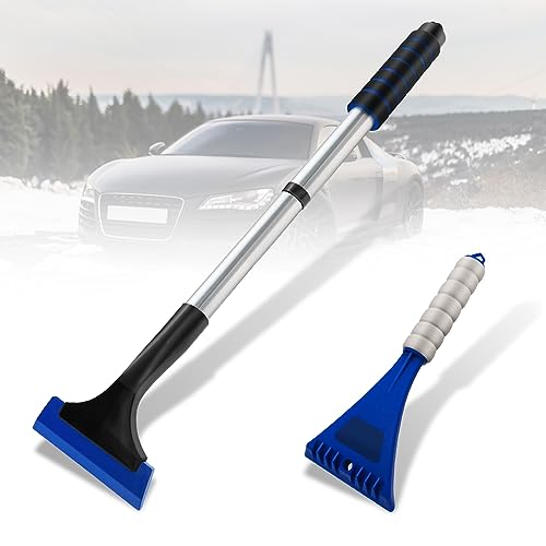 GZYULAN Auto Eiskratzer 32cm - Scheibenkratzer Mit Rutschfestem Griff Aus ABS Material