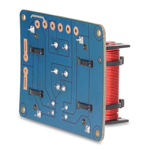 Image of Center Channel Mid Range Crossover Board, 100W Max Power HiFi Speaker Crossover Network, Heavy Duty 100% Pure Copper Inductor 4 to 8 OHMS Frequency Divider