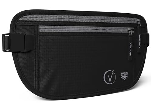 Vantamo Bauchtasche Damen Ultraflach mit...