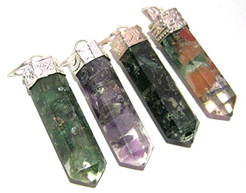 Juego de cuatro colgantes de orgonita de cristal curativo, accesorio de moda,...