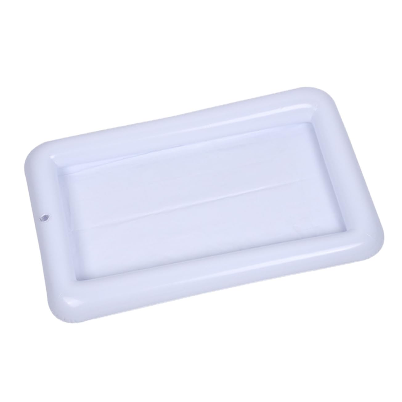 PRETYZOOM 1pc Ice Bar Salad Plate Inflatable Serving Bar Inflatable Ice Buffet Cooler Inflatable Cooler for Parties Inflatable Drink Holder Food Drink Ice Chute White Drinks Pvc