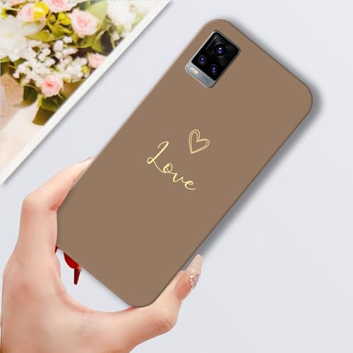 Image of COLORflow Back Cover Compatible with Vivo V20 | Heart Notes Color Customized Back Cover Compatible with Vivo V20