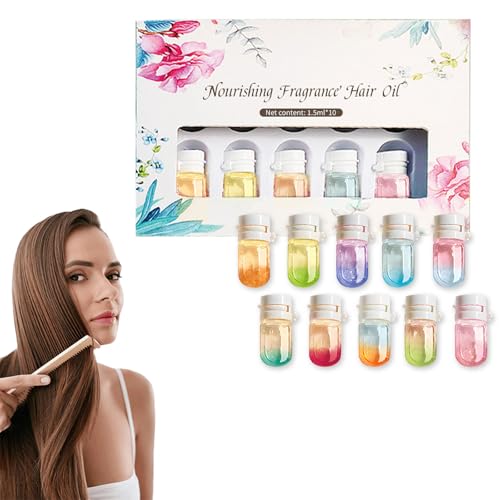 2-in-1 Haar-Reparatur & Duftserum mit Kamelien- & Arganöl, Natürliche Haarserum, Glättende Glanzpflege für trockene und strapazierte Haare, Mini Parfümiertes Haaröl